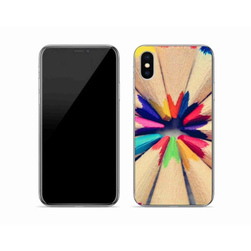 Zselés borítás mmCase iPhone XS készülékhez - zsírkréták