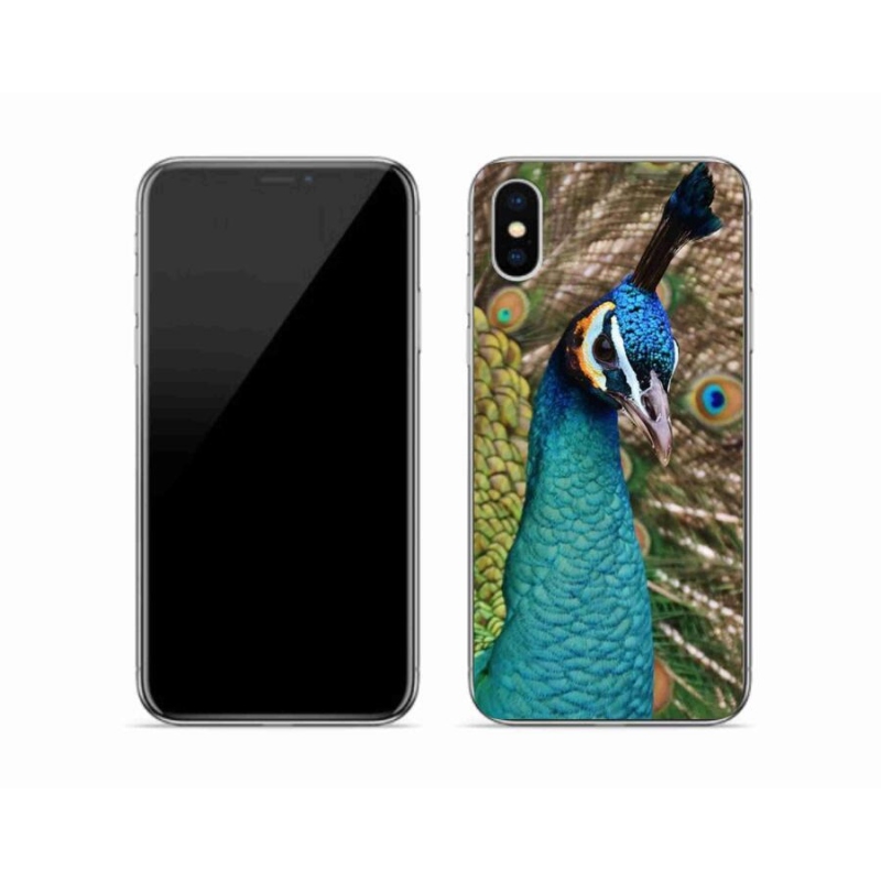 Zselés borítás mmCase iPhone XS készülékhez - páva
