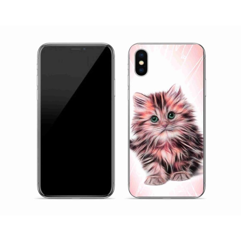Zselés borítás mmCase iPhone XS készülékhez - aranyos cica
