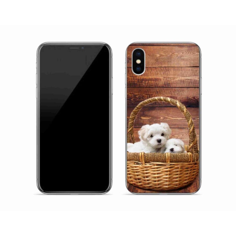 Zselés borítás mmCase iPhone XS készülékhez - kiskutyák