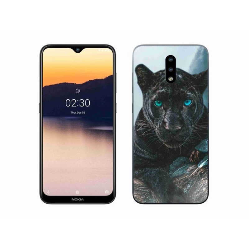 Zselés borítás mmCase a Nokia 2.3 készülékhez - fekete párduc