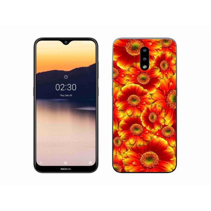 Zselés borító mmCase mobiltelefonhoz Nokia 2.3 - gerbera 1