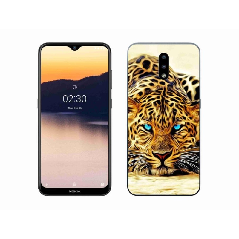 Zselés borító mmCase mobiltelefonhoz Nokia 2.3 - rajzfilm tigris
