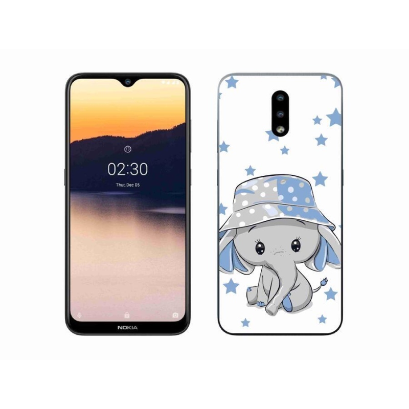 Zselés borítás mmCase a Nokia 2.3 készülékhez - kék elefánt