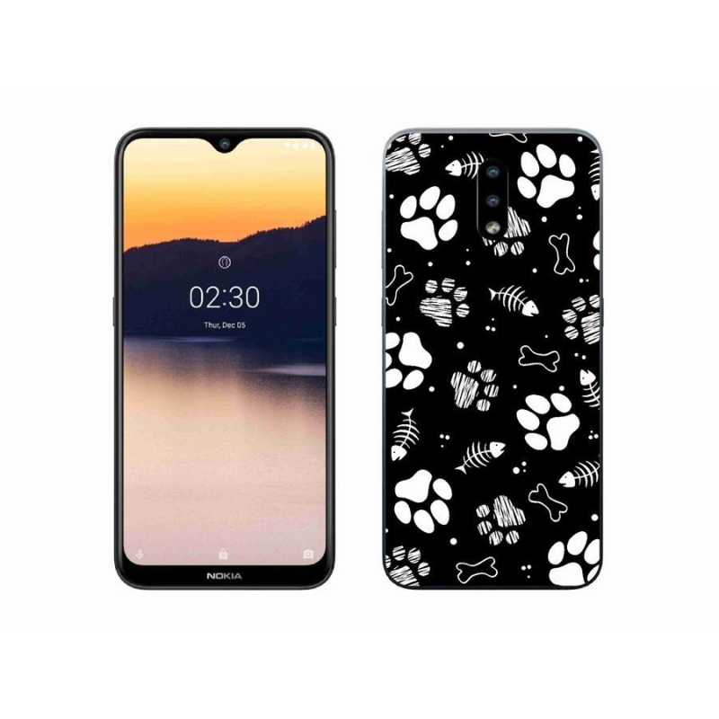 Zselés borítás mmCase mobiltelefonhoz Nokia 2.3 - kutyamancsok