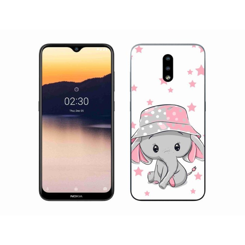 Zselés borítás mmCase a Nokia 2.3 készülékhez - rózsaszín elefánt