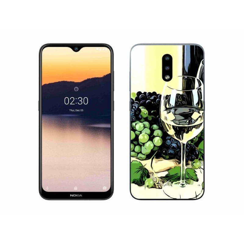 Gél borító mmCase mobil Nokia 2.3 - pohár bor