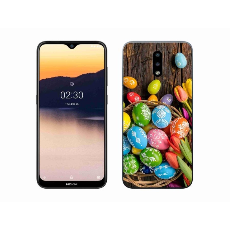 Zselés borítás mmCase a Nokia 2.3 készülékhez - Húsvéti tojások
