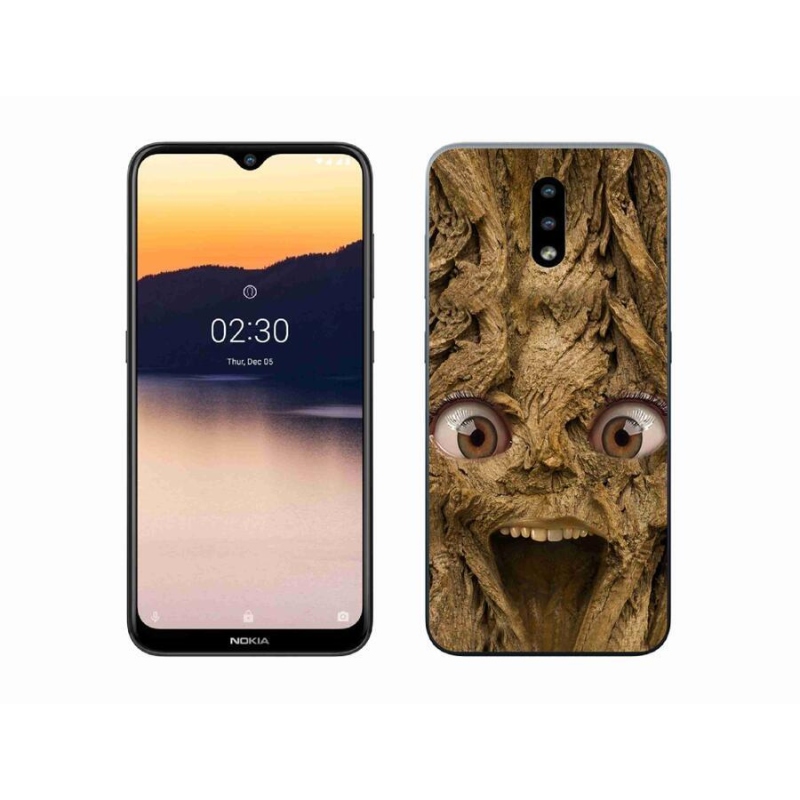 Zselés borító mmCase Nokia 2.3 mobiltelefonhoz - vidám fa szemekkel
