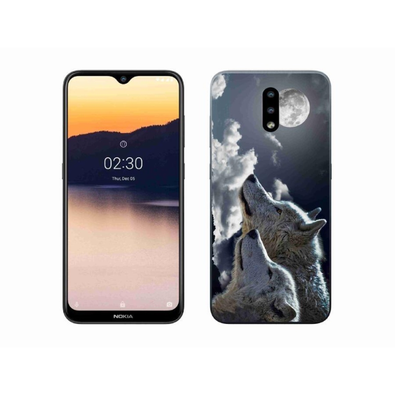 Gél védőhuzat mmCase mobiltelefonhoz Nokia 2.3 - farkasok