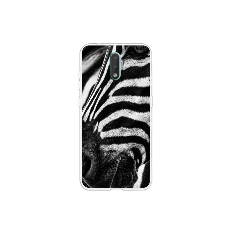 Zselés borítás mmCase a Nokia 2.3 készülékhez - zebra