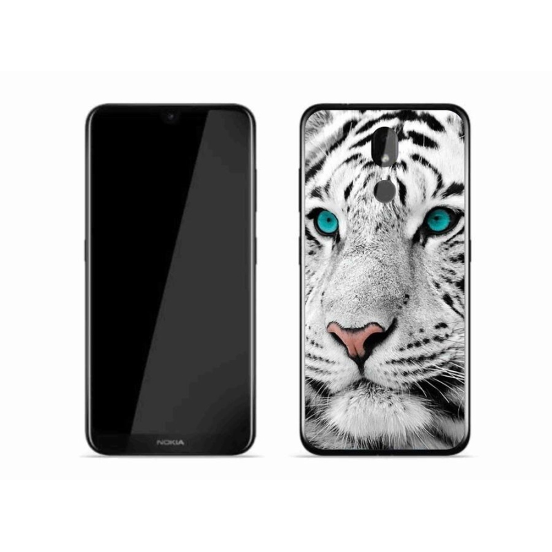 Zselés borítás mmCase Nokia 3.2 készülékhez - fehér tigris