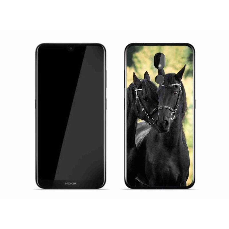 Zselés borítás mmCase a Nokia 3.2 készülékhez - két fekete ló