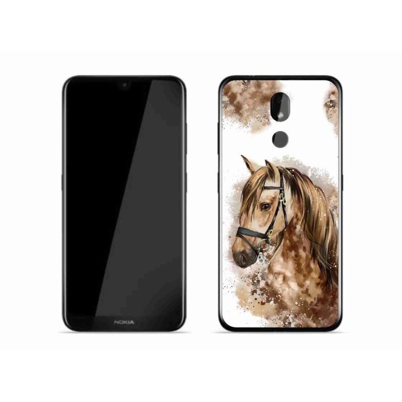 Zselés borítás mmCase Nokia 3.2 - barna rajzfilm lóhoz
