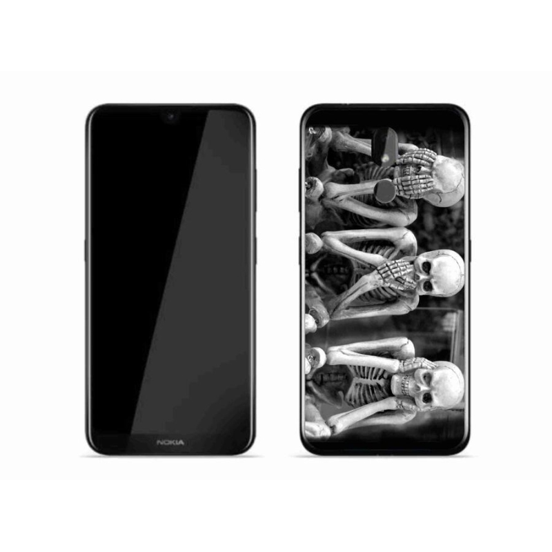 Zselés borító mmCase mobil Nokia 3.2 - csontvázakhoz