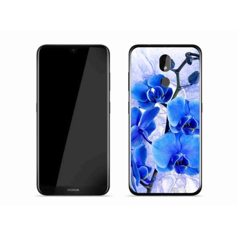 Zselés borítás mmCase Nokia 3.2 készülékhez - kék virágok