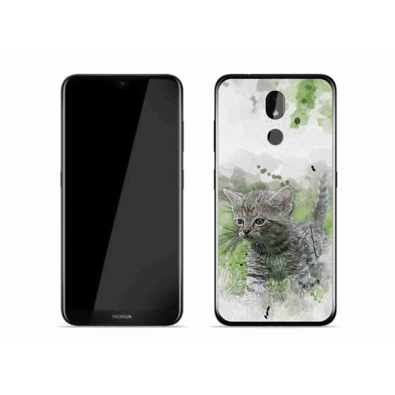 Gél borító mmCase mobiltelefonhoz Nokia 3.2 - aranyos cica 1