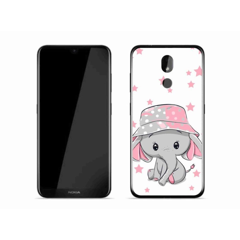 Gél borítás mmCase a Nokia 3.2 készülékhez - rózsaszín elefánt
