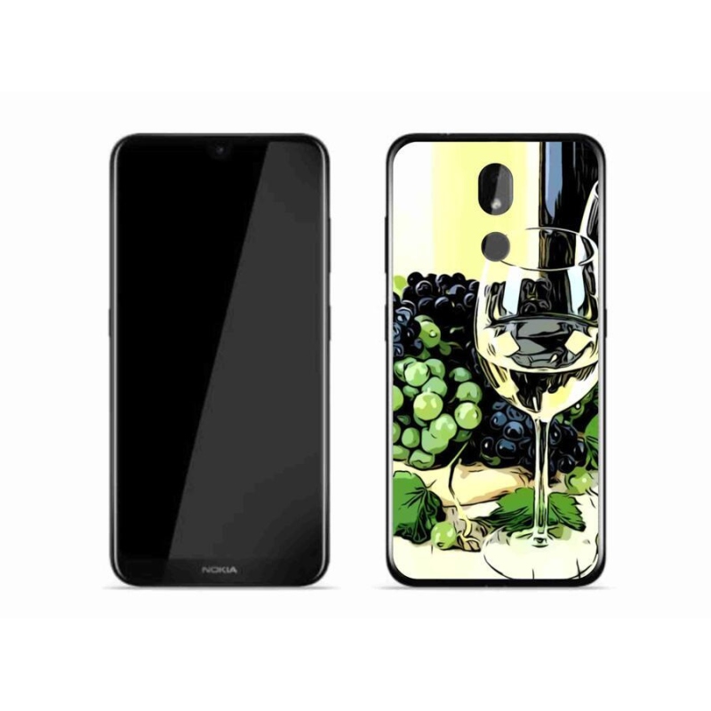 Gél borító mmCase mobil Nokia 3.2 - pohár bor