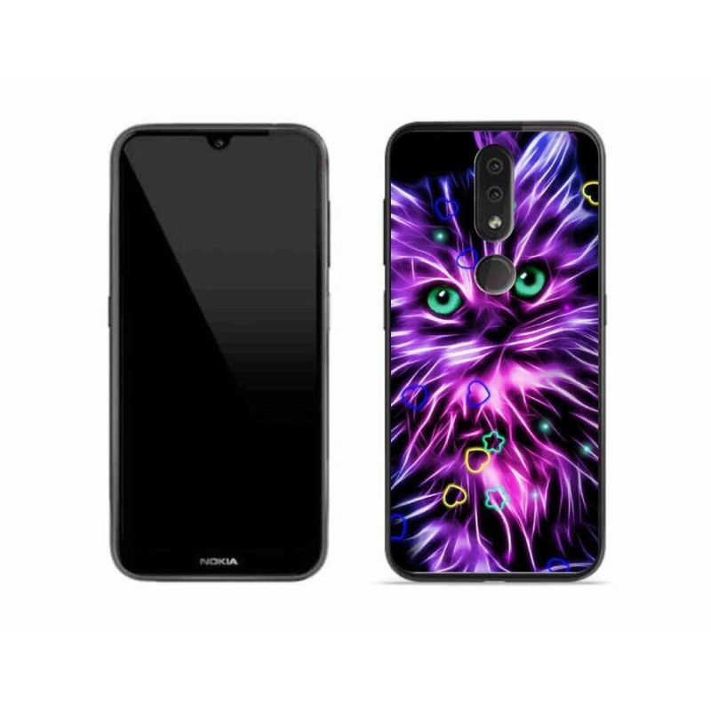 Zselés borító mmCase a Nokia 4.2 készülékhez - absztrakt macska