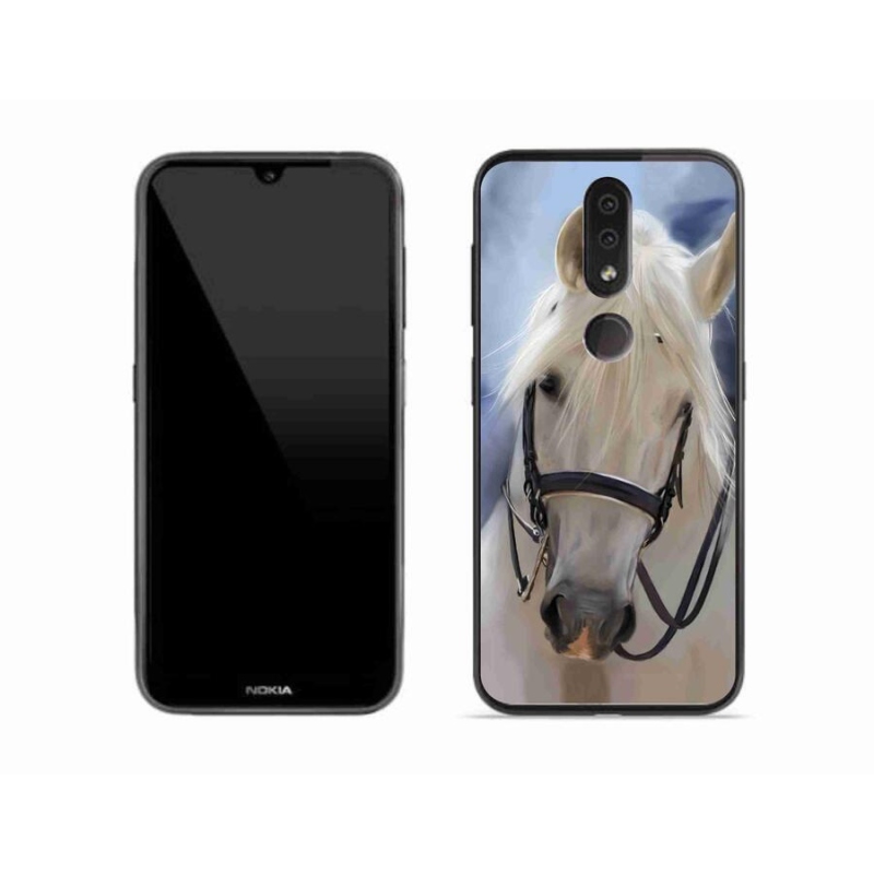 Zselés borítás mmCase a Nokia 4.2 készülékhez - fehér ló