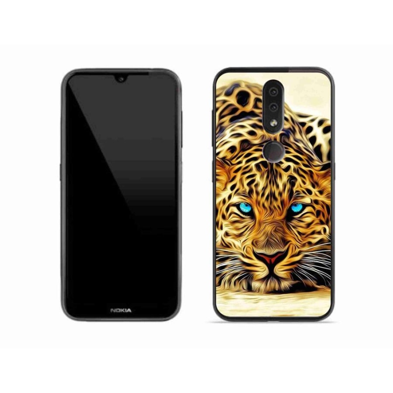 Zselés borító mmCase mobiltelefonhoz Nokia 4.2 - rajzfilm tigris