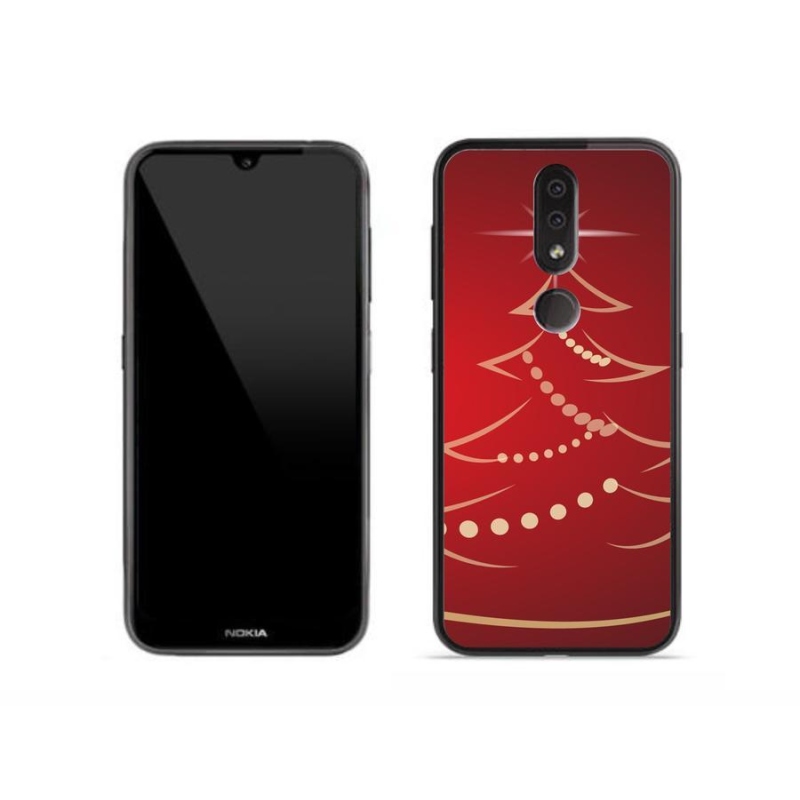 Gél borító mmCase a Nokia 4.2 készülékhez - karácsonyfa karikatúra