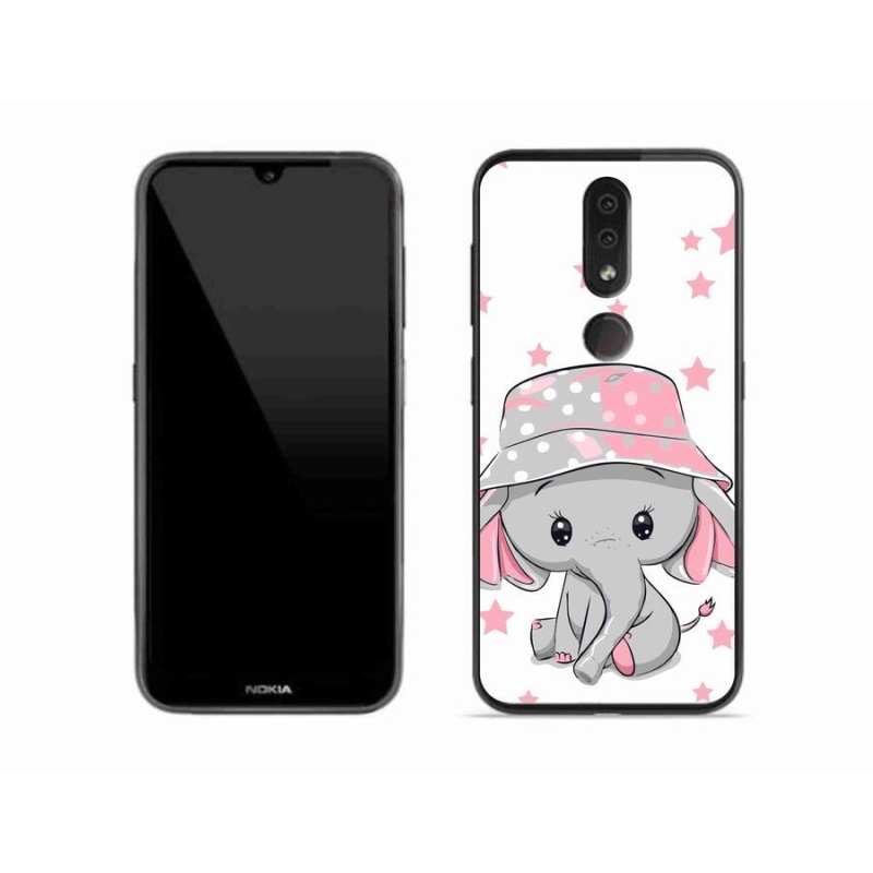 Zselés borítás mmCase a Nokia 4.2 készülékhez - rózsaszín elefánt