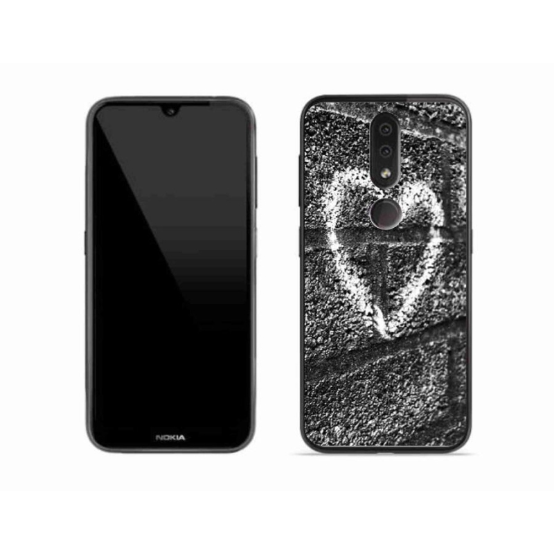 Zselés borítás mmCase a Nokia 4.2 készülékhez - szív a falon