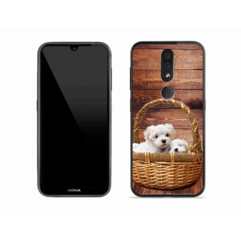 Zselés borítás mmCase a Nokia 4.2 készülékhez - kölyökkutyák