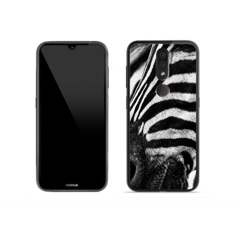 Zselés borítás mmCase a Nokia 4.2 készülékhez - zebra