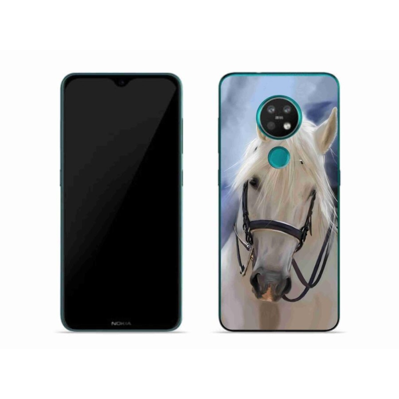 Zselés borítás mmCase a Nokia 6.2 készülékhez - fehér ló