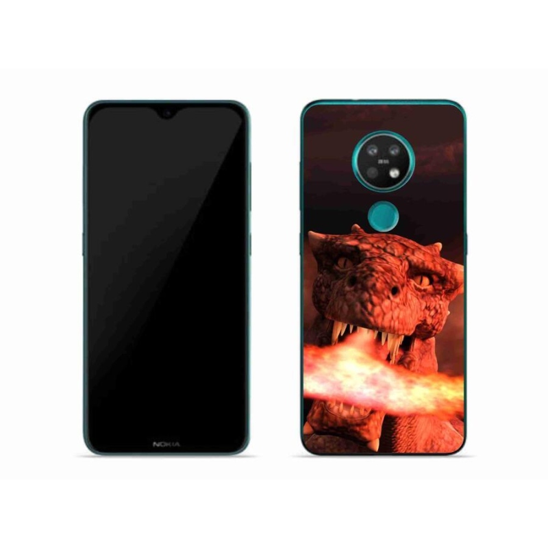 Zselés borítás mmCase mobiltelefonhoz Nokia 6.2 - sárkány