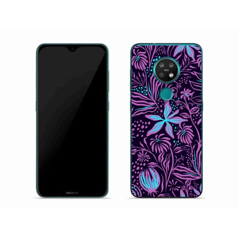Zselés borítás mmCase mobiltelefonhoz Nokia 6.2 - virágok 2