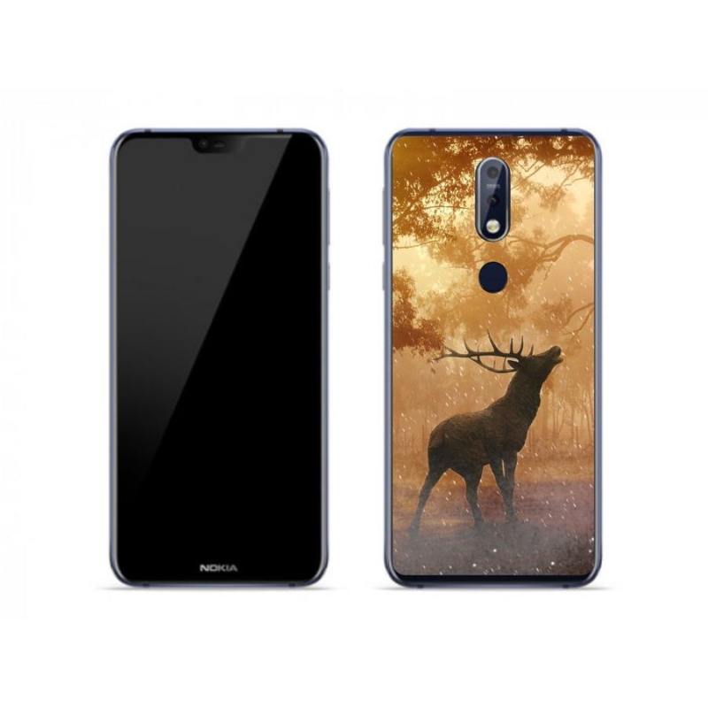 Zselés borítás mmCase a Nokia 7.1 készülékhez - szarvasok a vadászaton