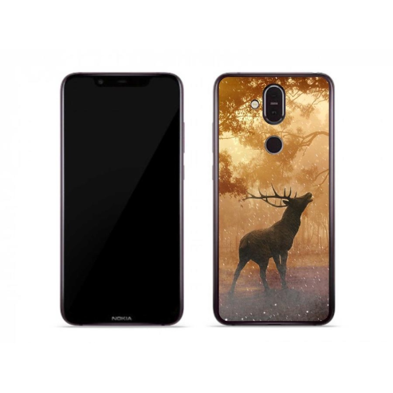 Zselés borítás mmCase a Nokia 7.1 Plus mobilhoz - szarvas a vadászaton