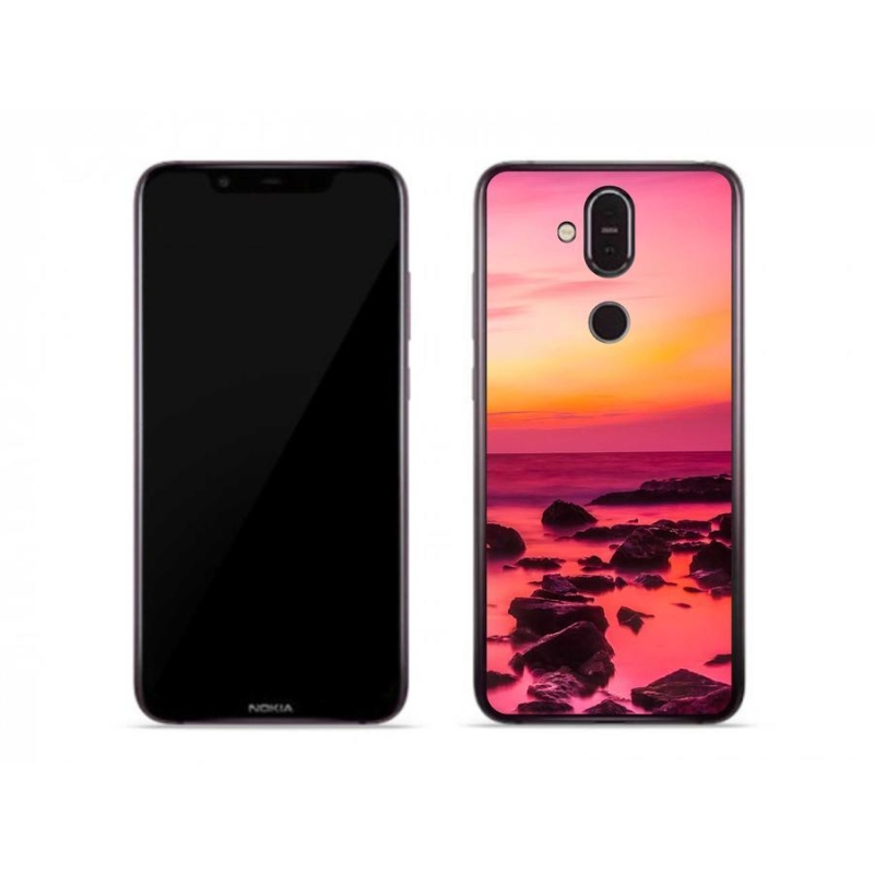 Zselés borítás mmCase mobiltelefonhoz Nokia 7.1 Plus - tenger és ragyogás