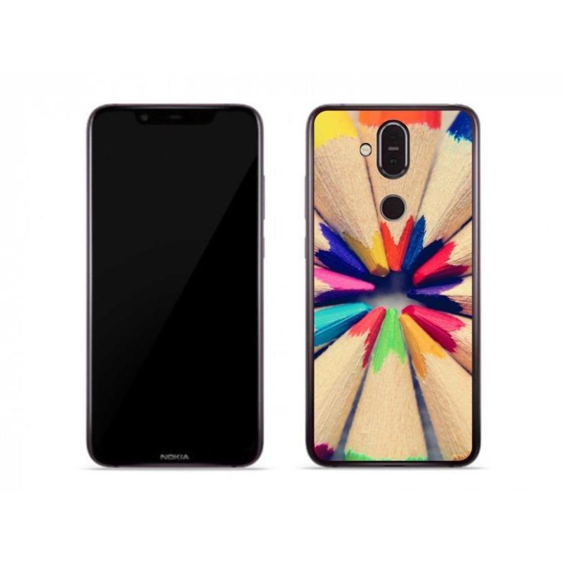 Zselés borítás mmCase a Nokia 7.1 Plus készülékhez - zsírkréták