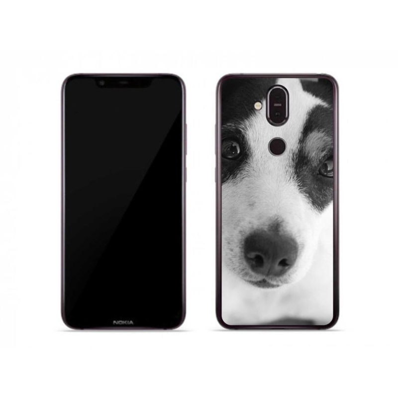 Zselés borítás mmCase mobiltelefonhoz Nokia 7.1 Plus - kutya