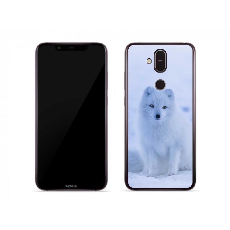 Zselés borítás mmCase a Nokia 7.1 Plus készülékhez - polár róka