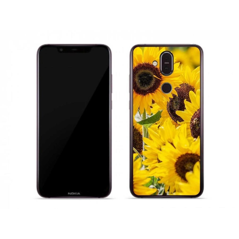 Zselés borítás mmCase a Nokia 7.1 Plus készülékhez - Napraforgó