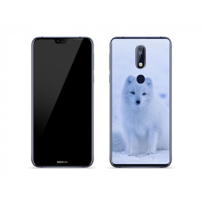 Zselés borítás mmCase a Nokia 7.1 készülékhez - polár róka