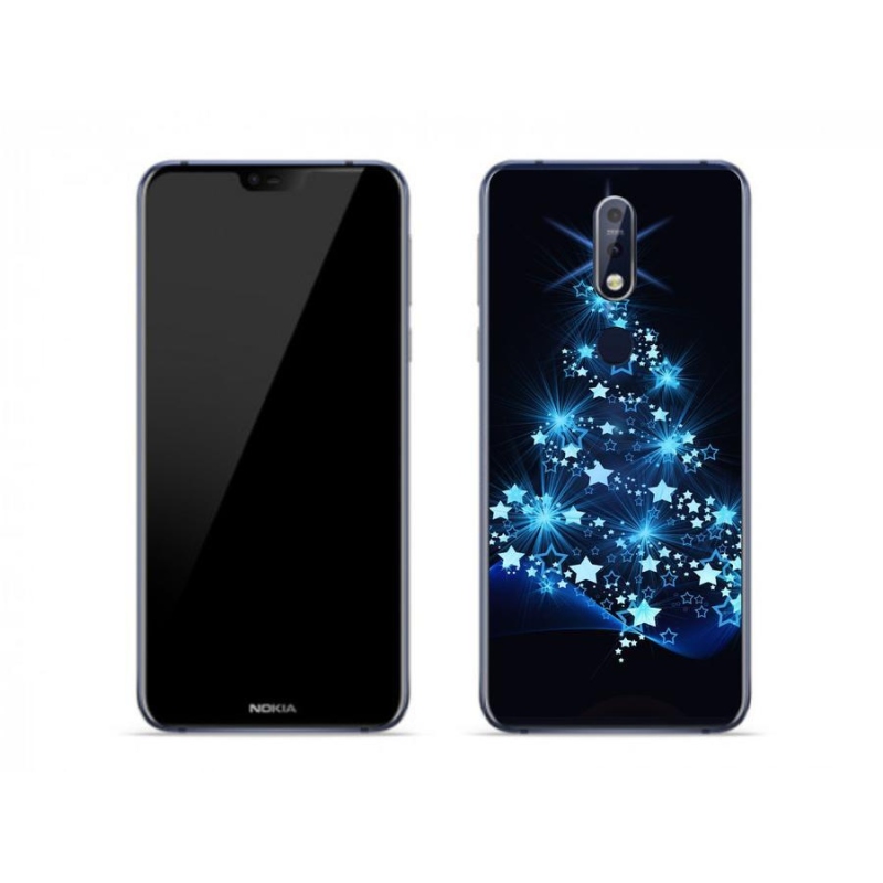 Gél borítás mmCase a Nokia 7.1 készülékhez - Karácsonyfa