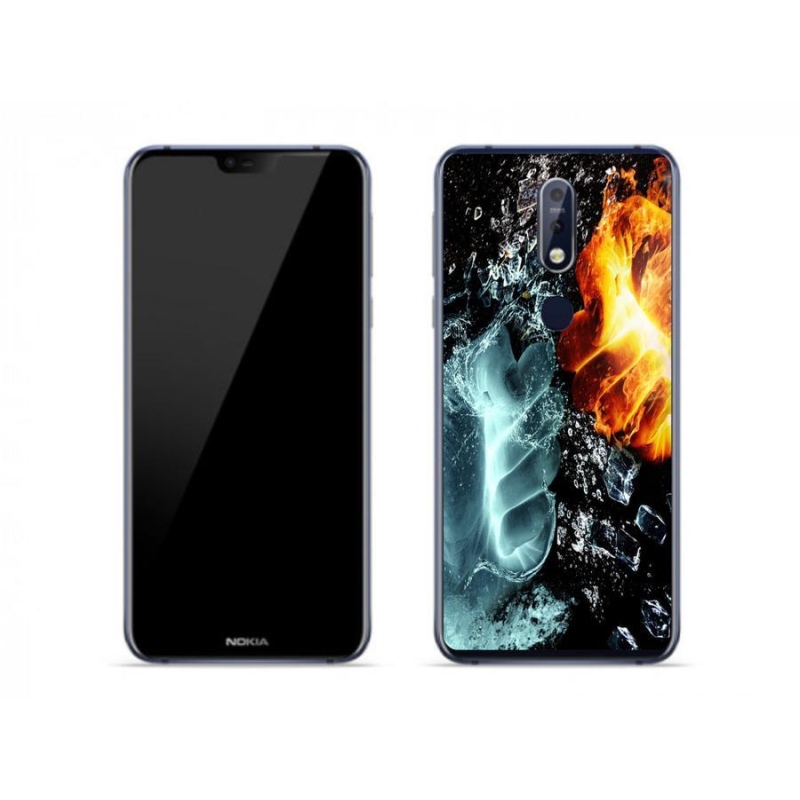 Zselés borítás mmCase a Nokia 7.1 készülékhez - víz és tűz