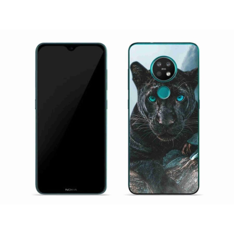 Zselés borítás mmCase a Nokia 7.2 készülékhez - fekete párduc