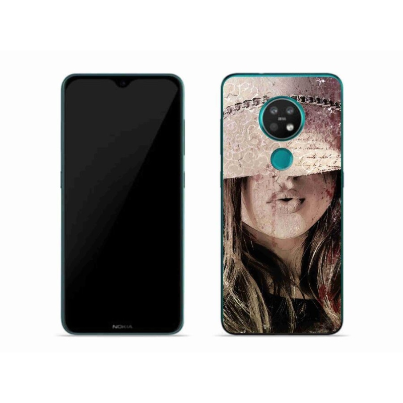 Gél védőhuzat mmCase mobiltelefonhoz Nokia 7.2 - lány