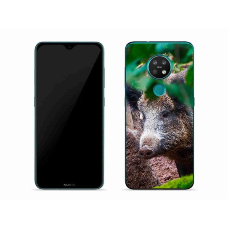 Zselés borítás mmCase mobiltelefonhoz Nokia 7.2 - vaddisznó