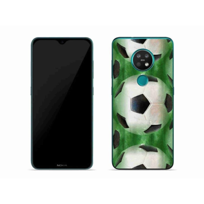 Gél borítás mmCase mobiltelefonhoz Nokia 7.2 - focilabda