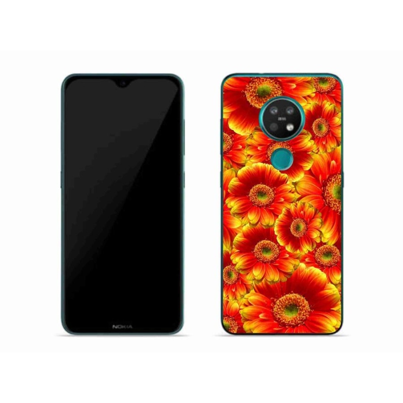 Zselés borítás mmCase mobiltelefonhoz Nokia 7.2 - gerbera 1