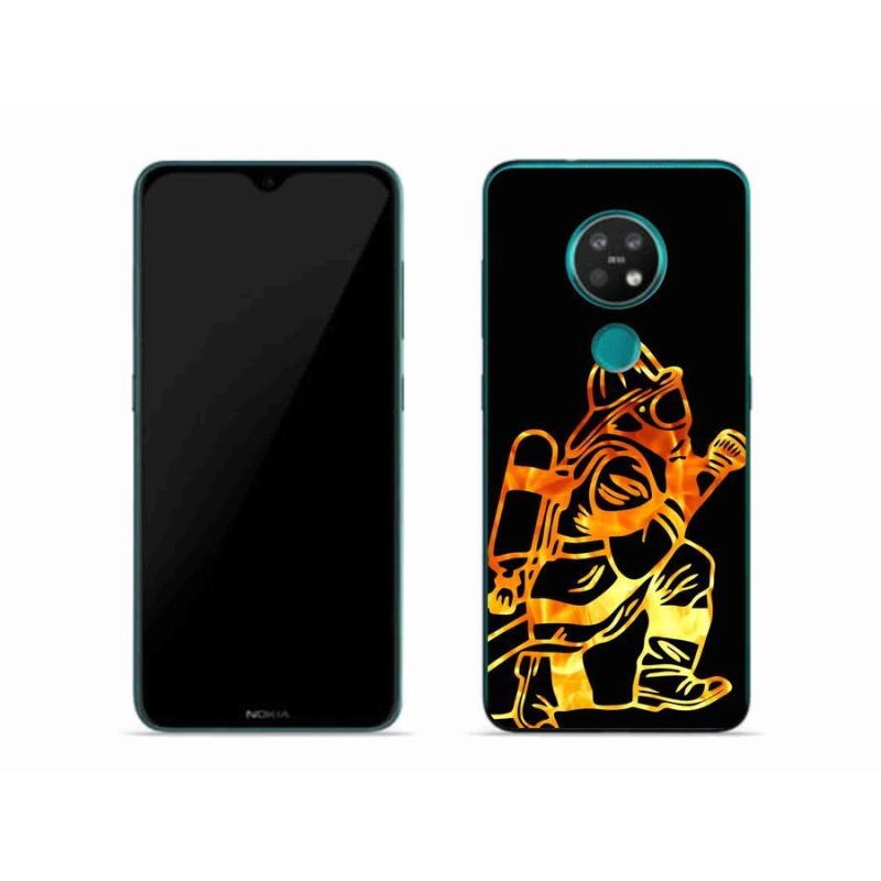 Zselés borítás mmCase mobiltelefonhoz Nokia 7.2 - tűzoltó 1